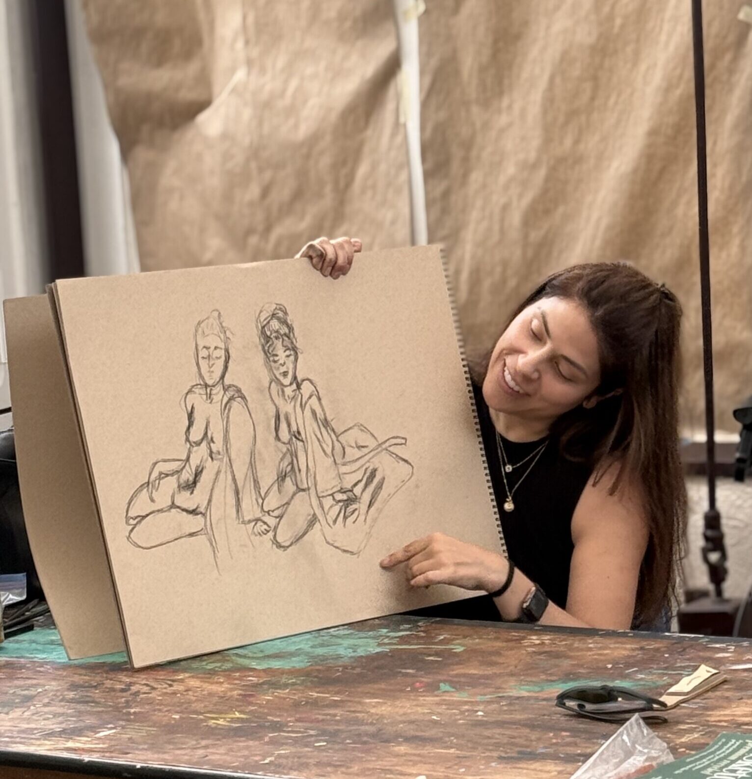 Figure Spring Displaying Drawing 2